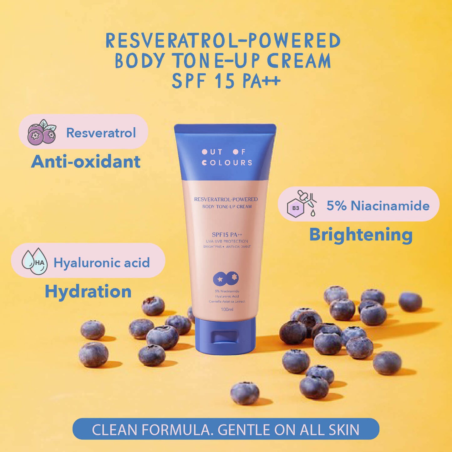 Resveratrol-Powered Body Tone-Up Cream SPF 15 PA++ - Out of Colours Malaysia - Viral Products - Find us on Tik Tok, Shopee and Lazada!
