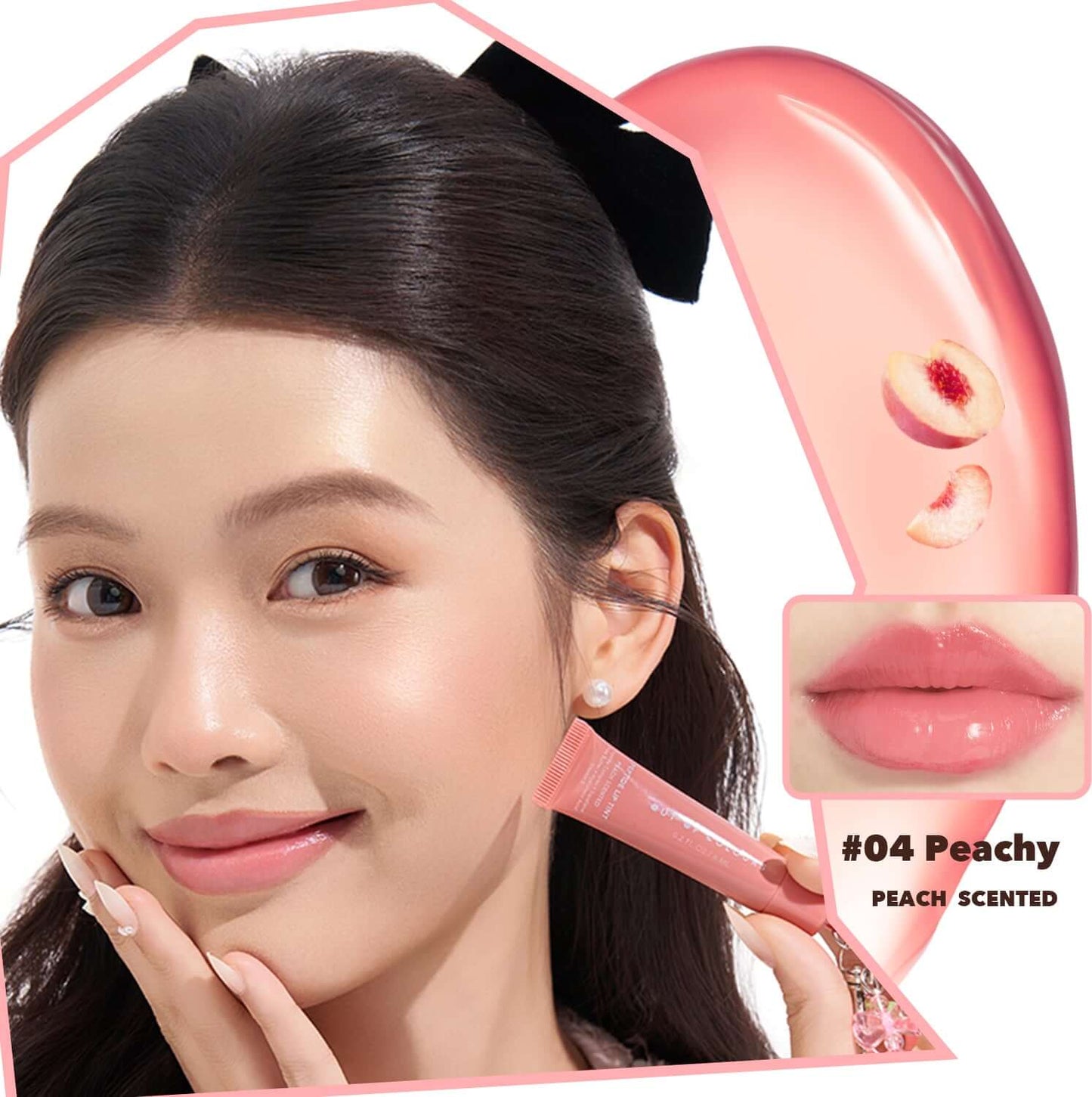 Peptide Lip Tint Peachy - Peach scent - Out of Colours Malaysia - Viral Products - Find us on Tik Tok, Shopee and Lazada!