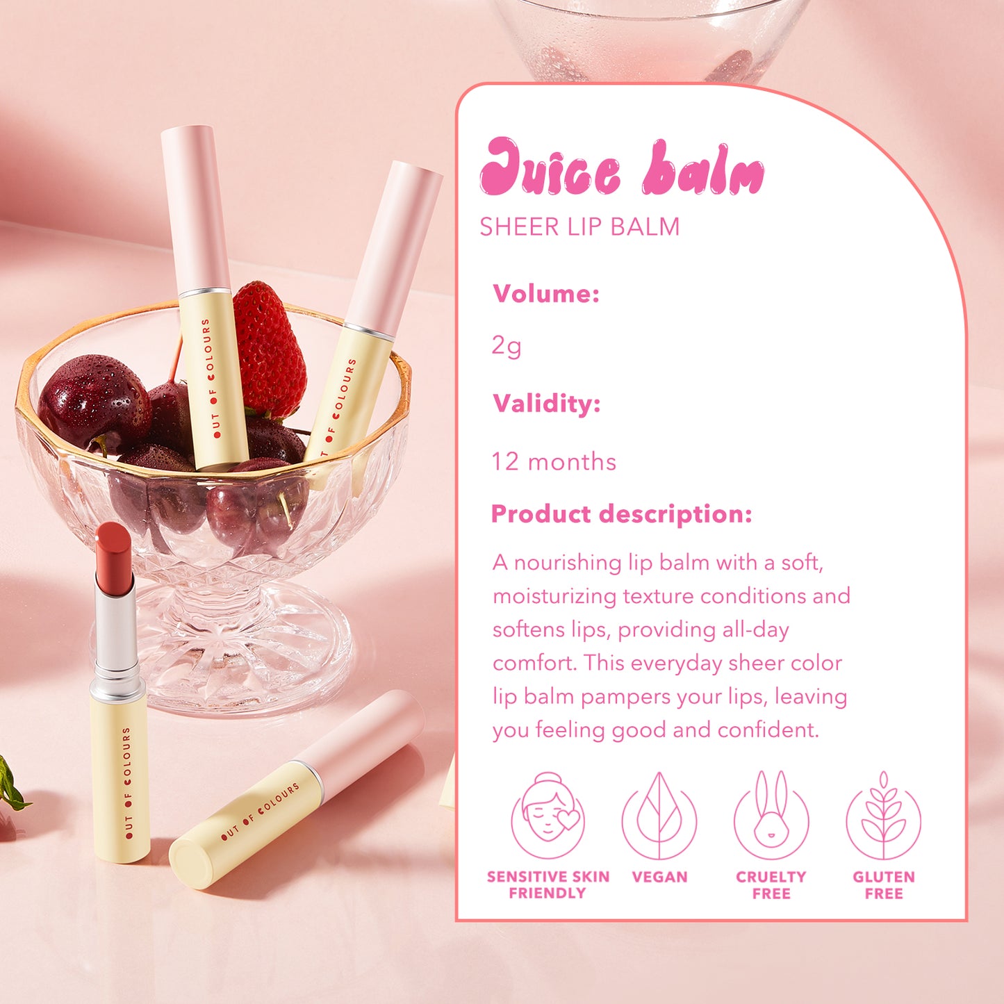 Juice Balm Muffin - Out of Colours Malaysia - Viral Products - Find us on Tik Tok, Shopee and Lazada!