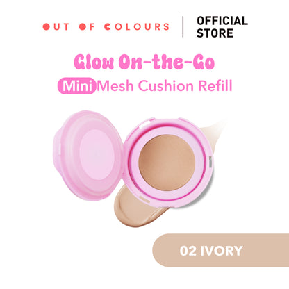 Glow On-The-Glow Mesh Cushion Bundle 02 Ivory - Out of Colours Malaysia - Viral Products - Find us on Tik Tok, Shopee and Lazada!