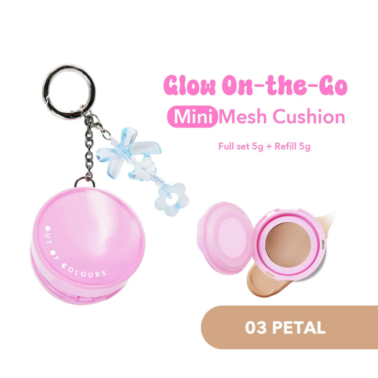 Glow On-The-Glow Mesh Cushion Bundle 03 Petal - Out of Colours Malaysia - Viral Products - Find us on Tik Tok, Shopee and Lazada!