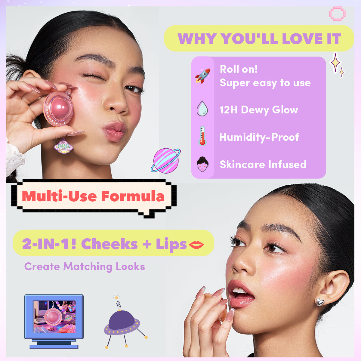 Cosmic Charm Blush - Out of Colours Malaysia - Viral Products - Find us on Tik Tok, Shopee and Lazada!
